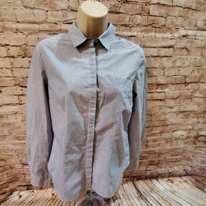 Cute H&M Pinstripe Button Down size 4
